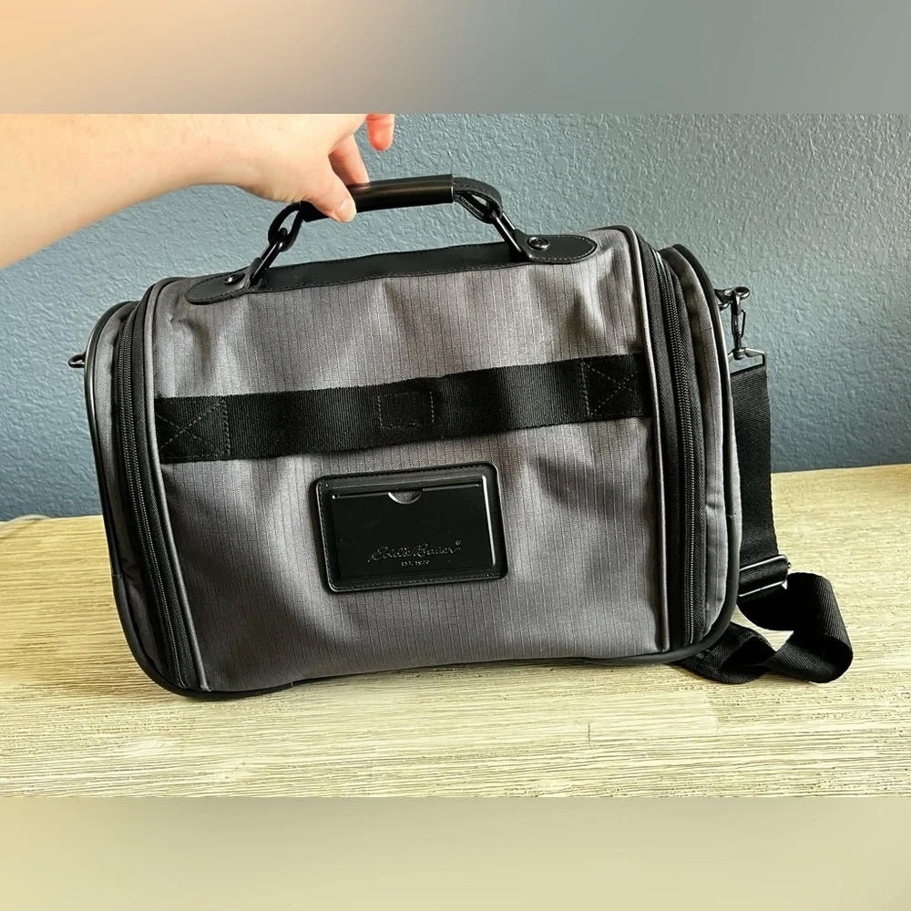 EUC!!! Eddie Bauer Charcoal and Black Carry On Travel Bag